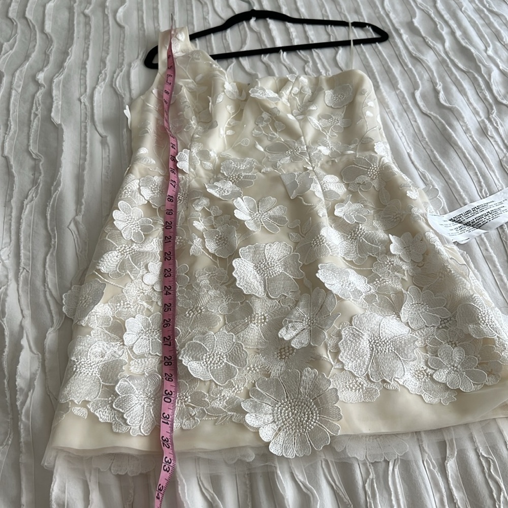 Dress the Population Floral Appliqué One-Shoulder Dress - Picture 5 of 9